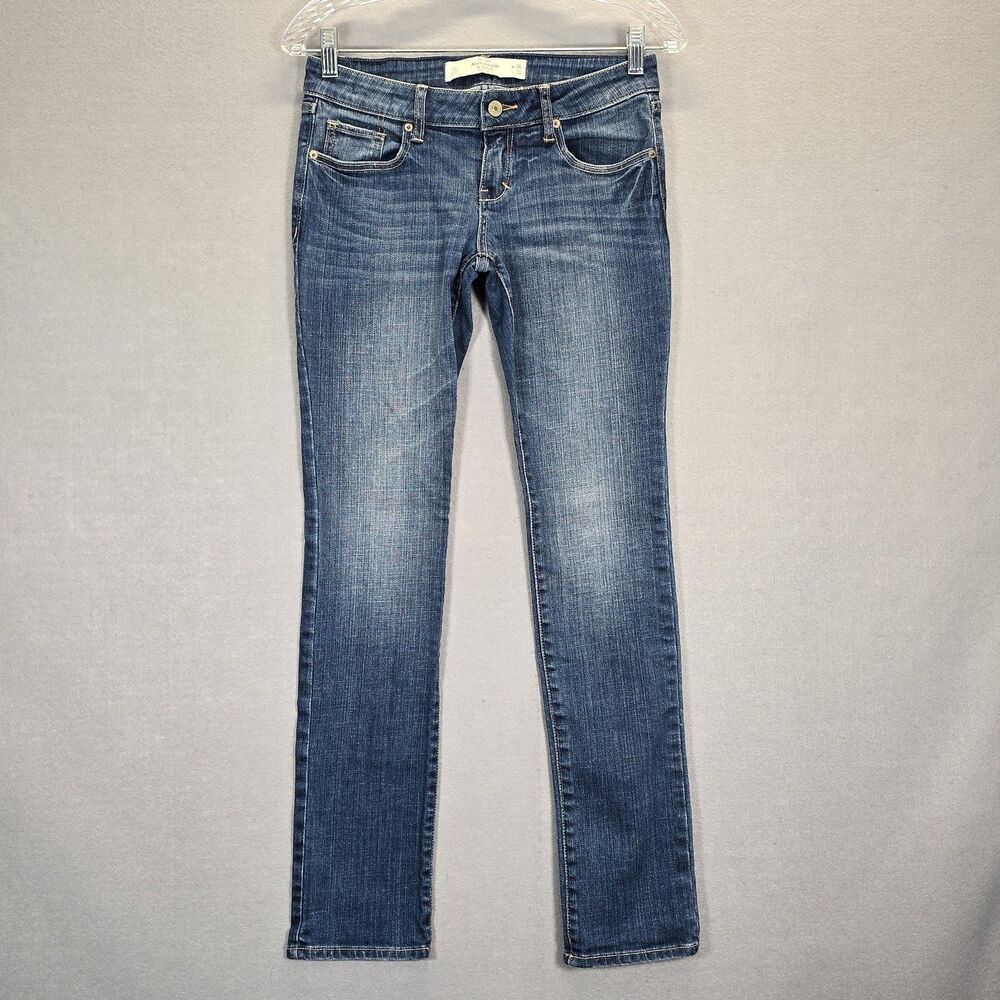 Abercrombie & Fitch Jeans Blue Skinny Straight Denim Womens Jeans Sz W26 / L31